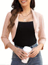 Lapel Shrug Mantel | Elegante Bolero-Jacke mit Revers